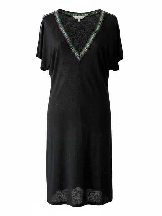 Pitusa Other - Pitusa V‑Back Cotton Blend Cover‑Up – Black OS